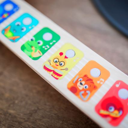 Baby Einstein - деревянная музыкальная игрушка‑гитара MAGIC TOUCH, 3xAA