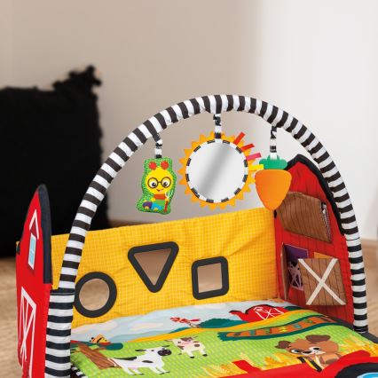 Baby Einstein - Дитячий ігровий килимок BUSY BARNYARD 4xAA