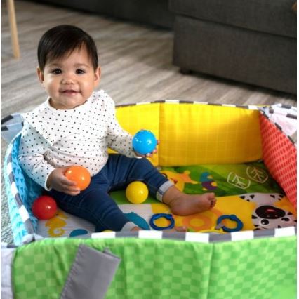 Baby Einstein - Дитячий ігровий килимок 5в1 PATCH'S COLOR PLAYSPACE 3xAAA