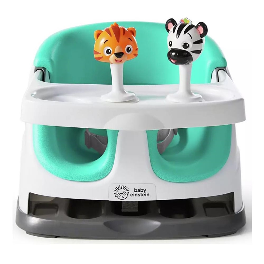 Baby Einstein - Стульчик-бустер для кормления с 2 игрушками 2в1 DINE&DISCOVER