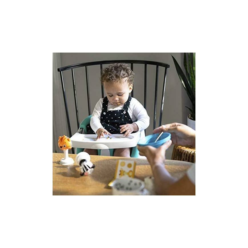 Baby Einstein - Стульчик-бустер для кормления с 2 игрушками 2в1 DINE&DISCOVER