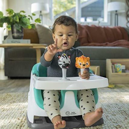Baby Einstein - Стульчик-бустер для кормления с 2 игрушками 2в1 DINE&DISCOVER