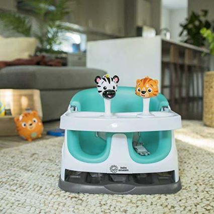 Baby Einstein - Стульчик-бустер для кормления с 2 игрушками 2в1 DINE&DISCOVER