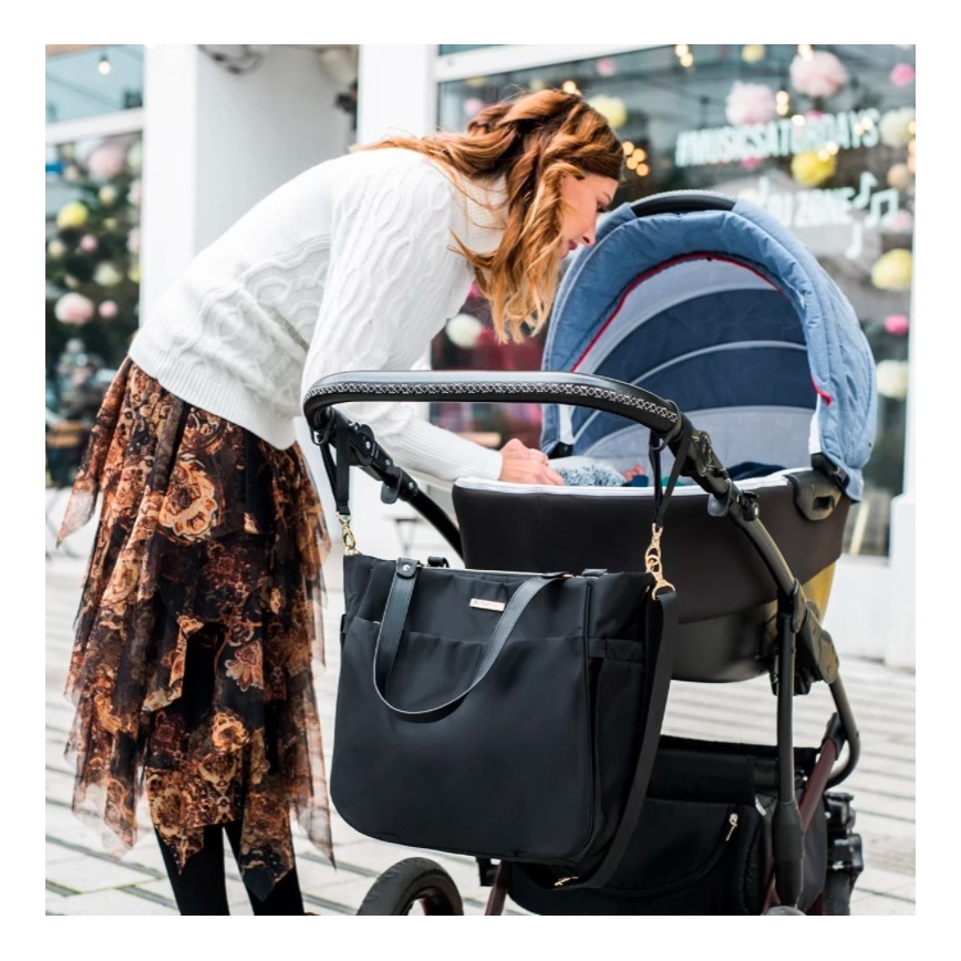 BabyOno - Сумка для сповивання для дитячого візочка Coco чорний