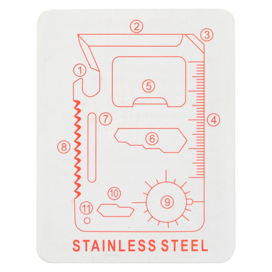 Багатофункціональний інструмент для виживання нержавіюча сталь