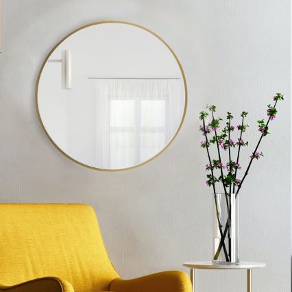 Baltica Design - Настенное зеркало TINY BORDER, диаметр 60 см, золотое