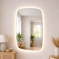 Baltica Design - Светодиодное настенное зеркало для ванной с подсветкой STONE CALM LED/15W/230V 4500K 90x60 cm IP65