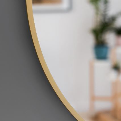 Baltica Design - LED настенное зеркало для ванной с подсветкой BRIGHT, 15W/230V, 4500K, диаметр 70 см, класс защиты IP65, золотистое
