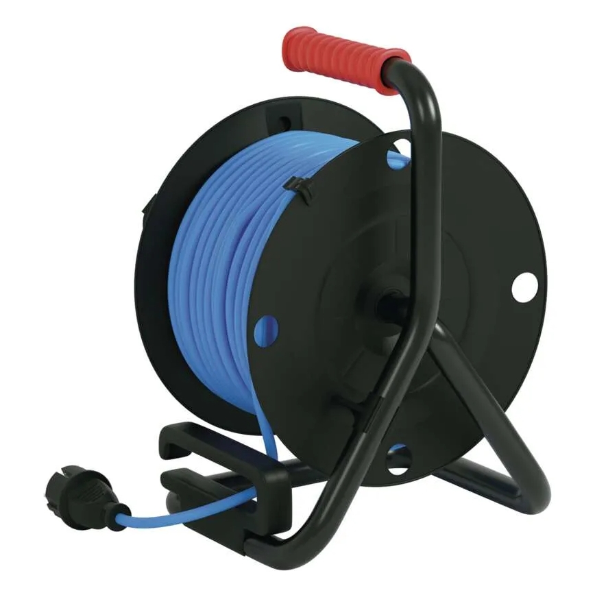 Барабанний подовжувач з 4 розетками 25м силікон IP44