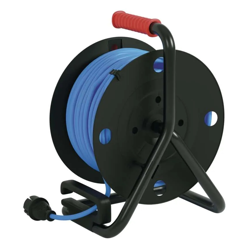 Барабанний подовжувач з 4 розетками 50м силікон IP44