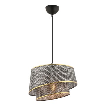 BARETTE Pendant Light 1xE27/60W/230V Grey/Gold