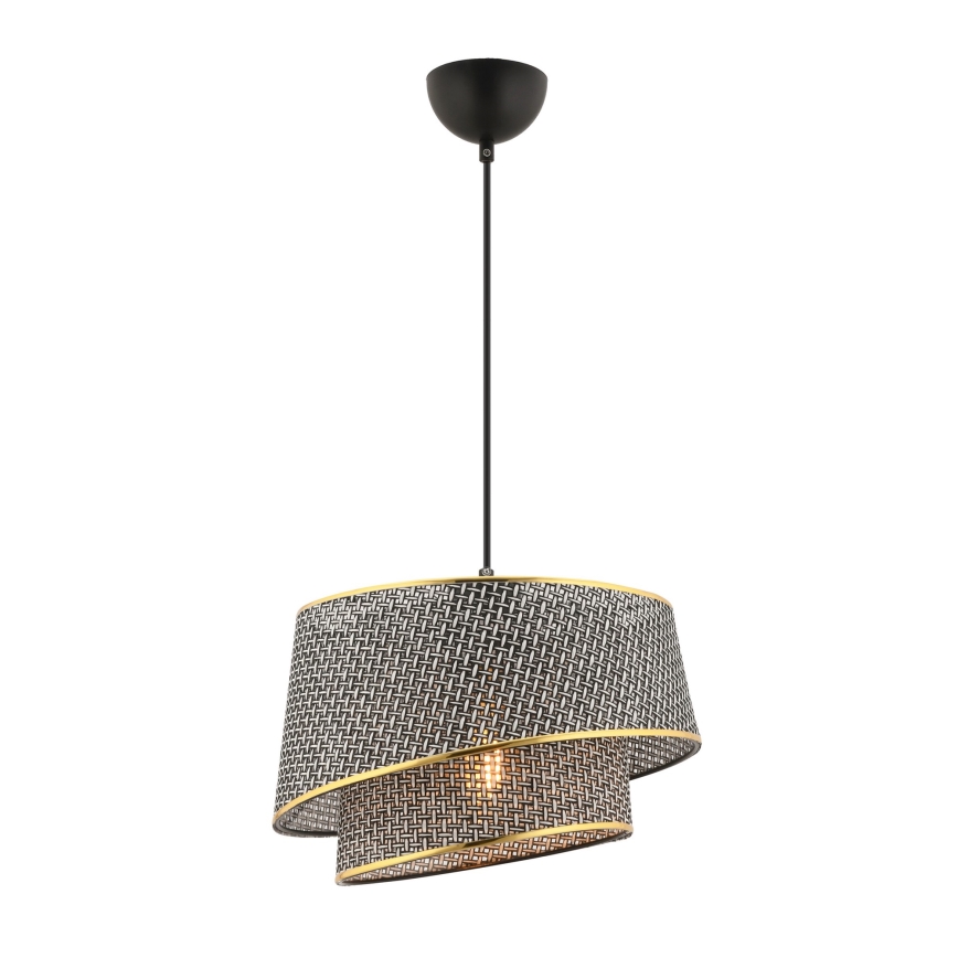 BARETTE Pendant Light 1xE27/60W/230V Grey/Gold