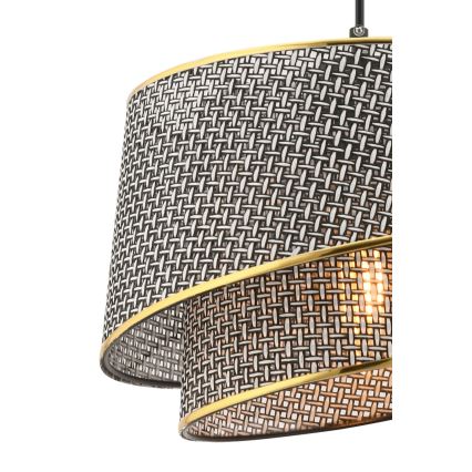 BARETTE Pendant Light 1xE27/60W/230V Grey/Gold