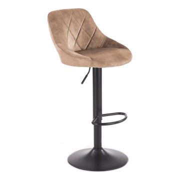 Барний стілець 106x47 см чорний/коричневий