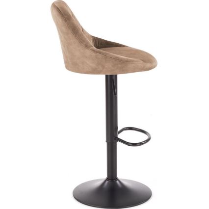 Барний стілець 106x47 см чорний/коричневий