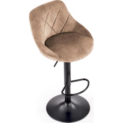 Барний стілець 106x47 см чорний/коричневий