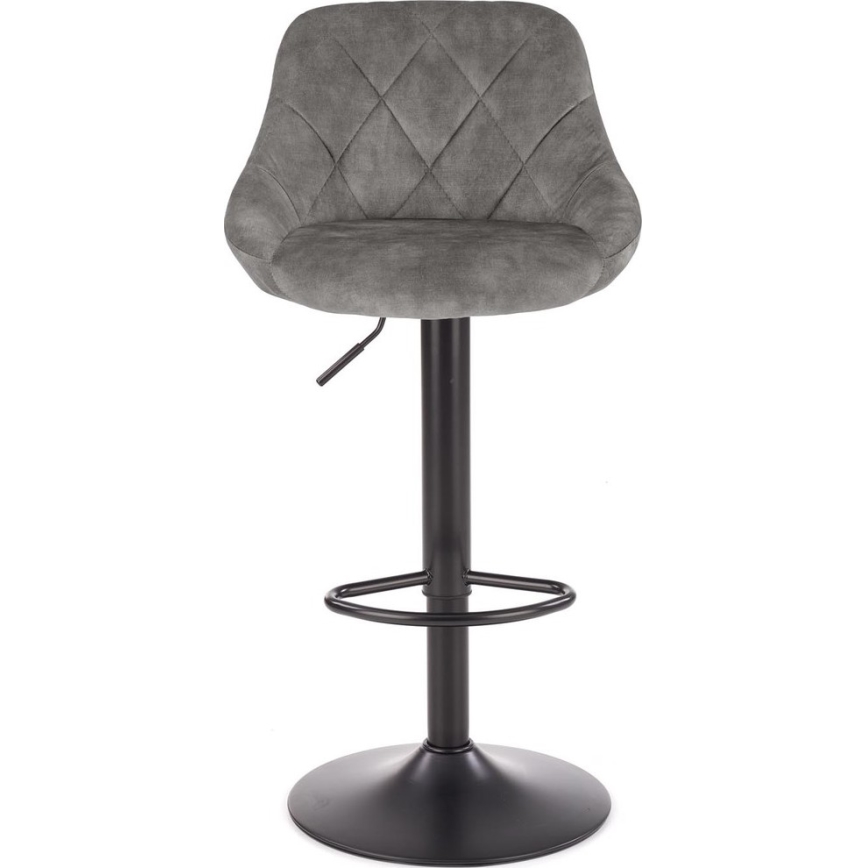 Барний стілець 106x47 см сірий/чорний