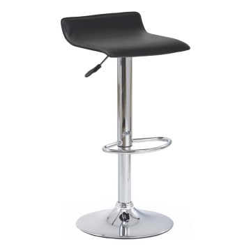 Барний стілець 84x40 см чорний/глянцевий хром