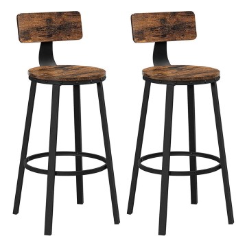 Барний стілець AVEN коричневий/чорний