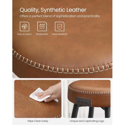 Барний стілець LIOR, коричневий/чорний