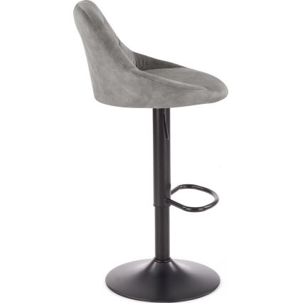 Барный стул 106x47 см серый/черный