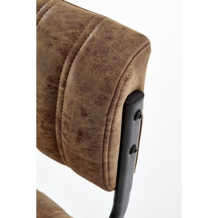 Барный стул 109x46 см черный/коричневый