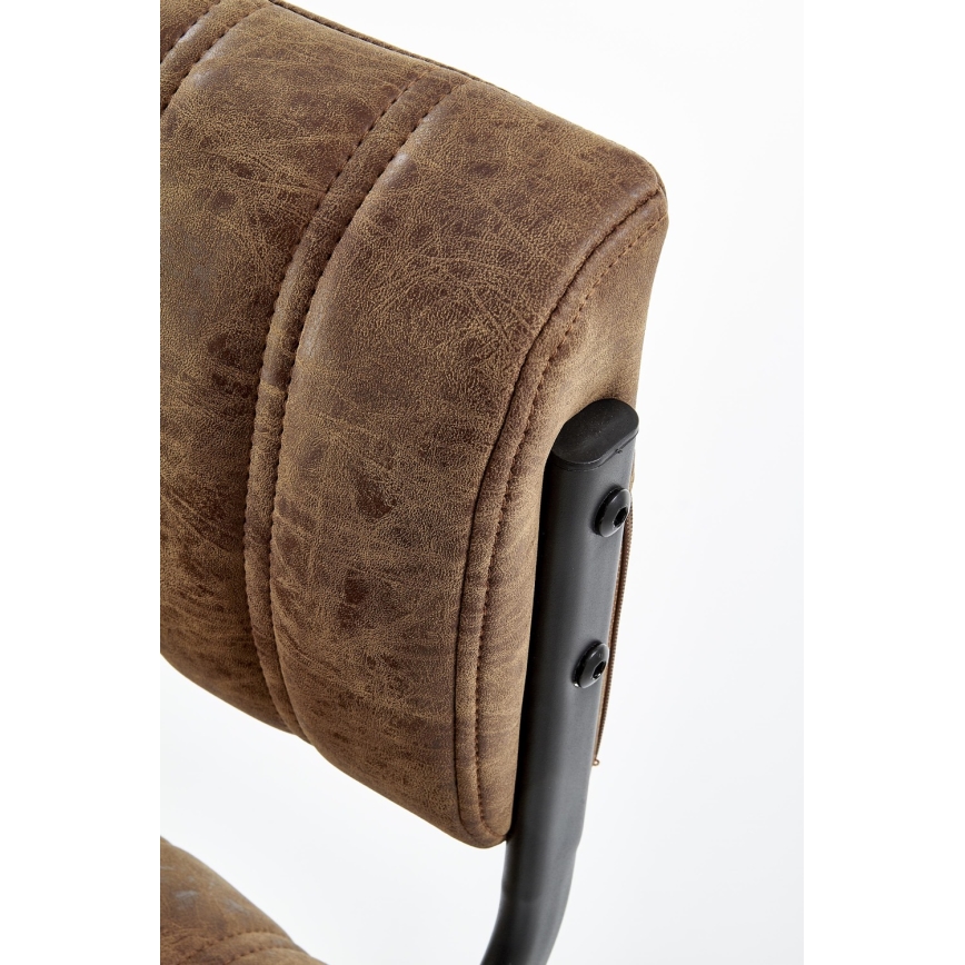 Барный стул 109x46 см черный/коричневый