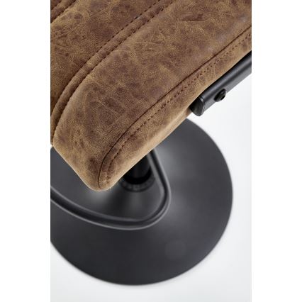 Барный стул 109x46 см черный/коричневый