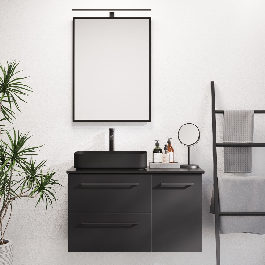 BATH DELUXE 01-060-05-02-00 - Для ванної кімнати дзеркало BORGSTED 60x80 см чорний