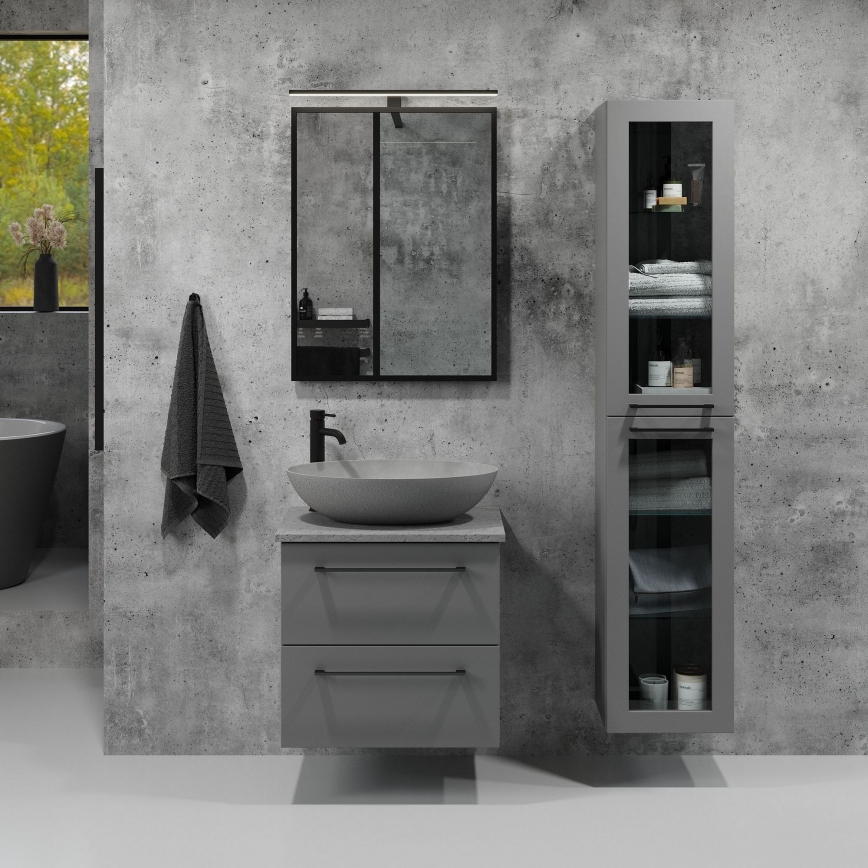 BATH DELUXE 01-060-05-02-00 - Для ванної кімнати дзеркало BORGSTED 60x80 см чорний