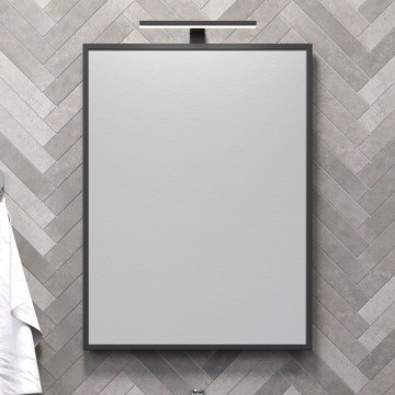 BATH DELUXE 01-060-05-02-00 - Зеркало для ванной комнаты BORGSTED 60x80 см черный