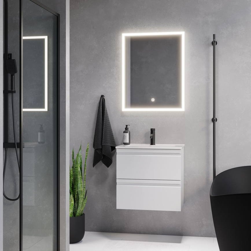 BATH DELUXE 01-060-07-58-00 - Светодиодное зеркало для ванной комнаты с подсветкой FORNAES LED/14,3W/230V IP44