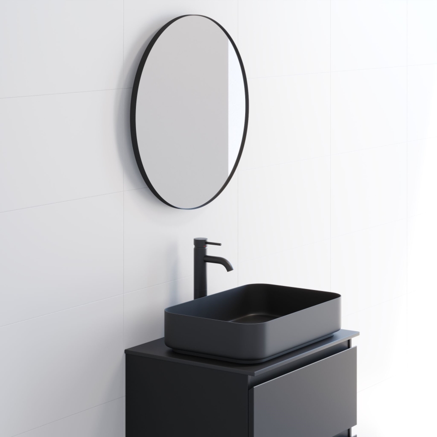 BATH DELUXE 01-060-09-02-00 - Зеркало для ванной комнаты BORGSTED диаметр 60 см черный