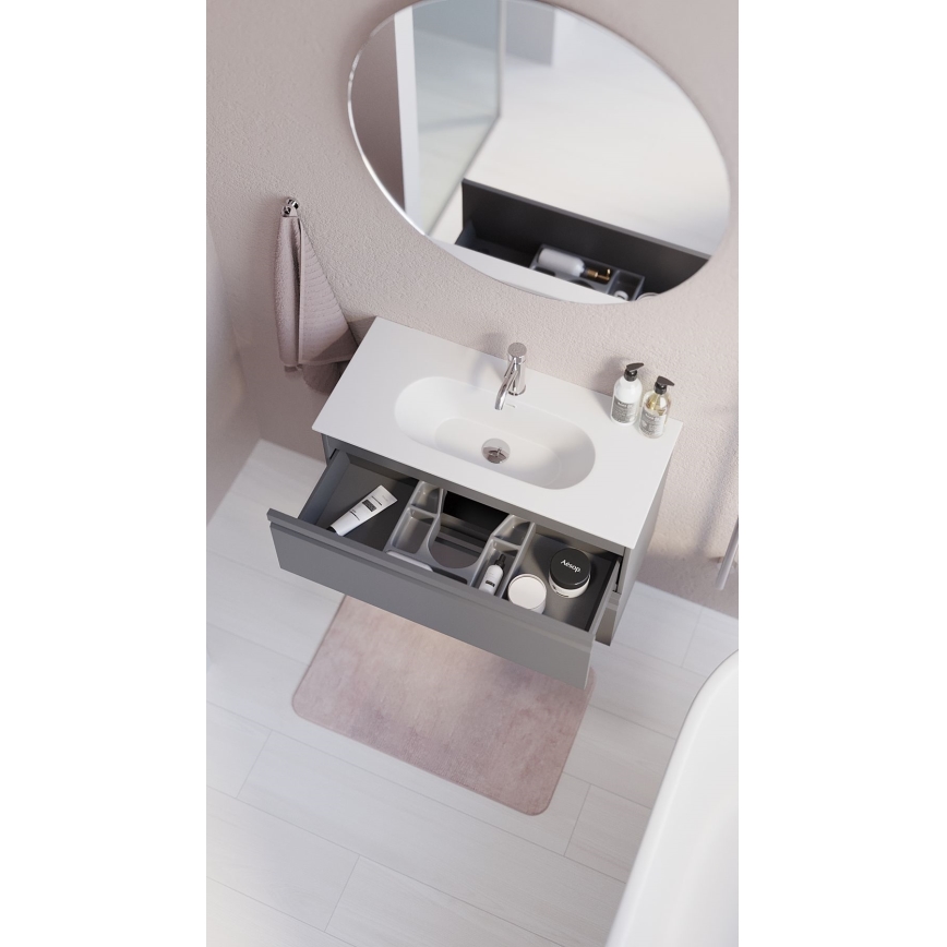 BATH DELUXE 01-080-00-58-00 - Для ванної кімнати дзеркало NORDBORG діаметр 80 см