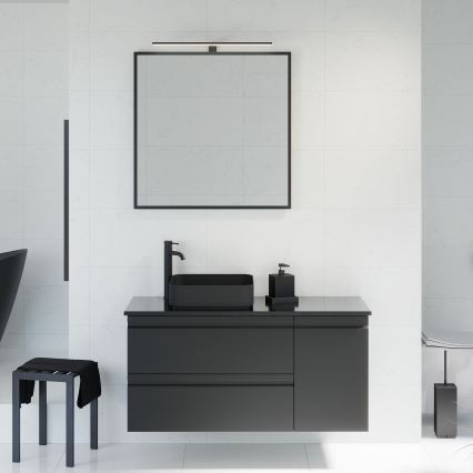 BATH DELUXE 01-080-05-02-00 - Для ванної кімнати дзеркало BORGSTED 80x80 см чорний