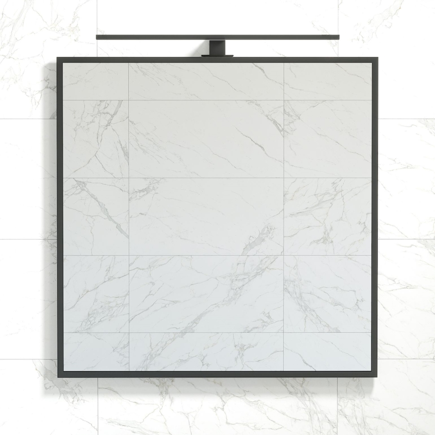 BATH DELUXE 01-080-05-02-00 - Зеркало для ванной комнаты BORGSTED 80x80 см черный