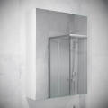 BATH DELUXE 02-050-63-01-01 - Шафка з дзеркалом для ванної кімнати KENWOOD 65x50 см матовий білий