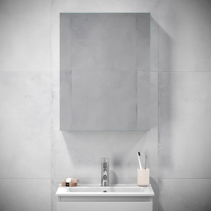BATH DELUXE 02-050-63-01-01 - Зеркальный шкафчик для ванной комнаты KENWOOD 65x50 см матовый белый