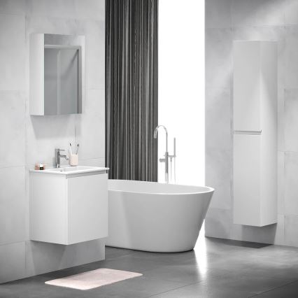 BATH DELUXE 02-050-63-01-01 - Зеркальный шкафчик для ванной комнаты KENWOOD 65x50 см матовый белый