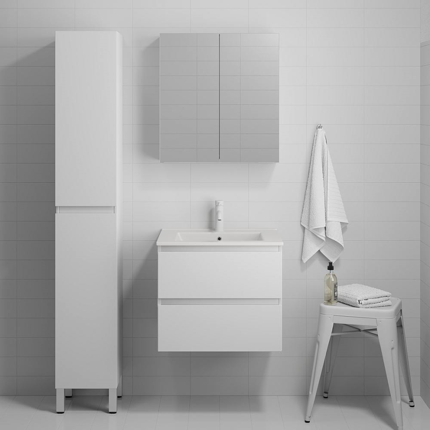 BATH DELUXE 03-060-63-01-01 - Шкаф для ванной комнаты с раковиной KENWOOD 61 см матовый белый