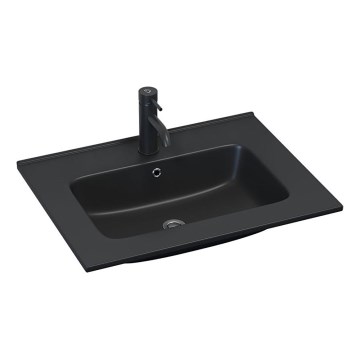 BATH DELUXE 06-060-27-02-00 - Врізна раковина HYGE 61x46 см кераміка/чорна