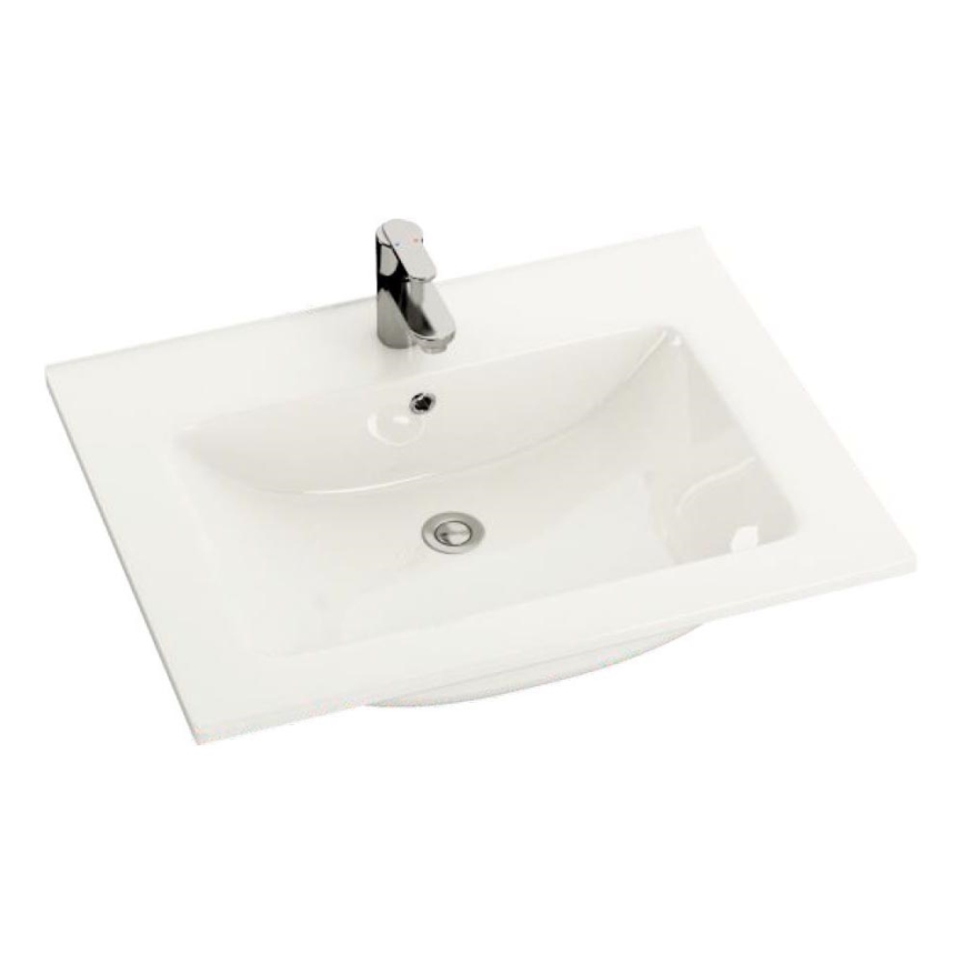 BATH DELUXE 06-060-60-11-01 - Врезной умывальник CHICAGO 61x46,5 см блестящий белый