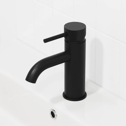BATH DELUXE 28-005-03-02-00 - Змішувач для умивальника ANHOLT 15,6 см матовий чорний