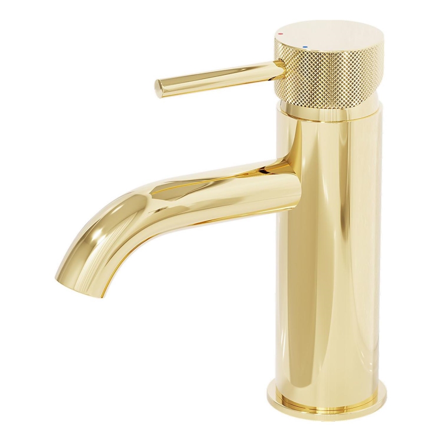 BATH DELUXE 28-005-03-64-00 - Змішувач для умивальника ANHOLT 15,6 см глянцевий латунь