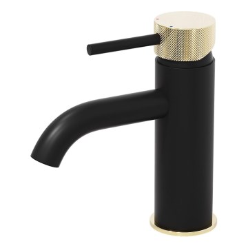 BATH DELUXE 28-005-03-72-00 - Змішувач для умивальника ANHOLT 15,6 см чорний/латунь