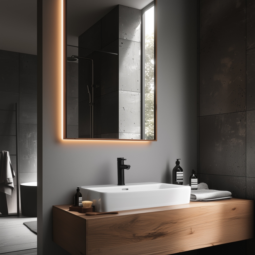 BATH DELUXE 28-017-03-02-02 - Змішувач для умивальника RINGSTED 17,8 см матовий чорний