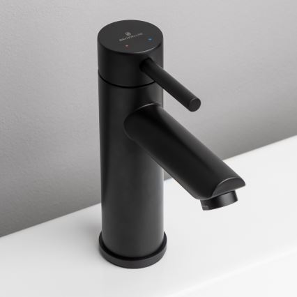 BATH DELUXE 28-017-03-02-02 - Змішувач для умивальника RINGSTED 17,8 см матовий чорний