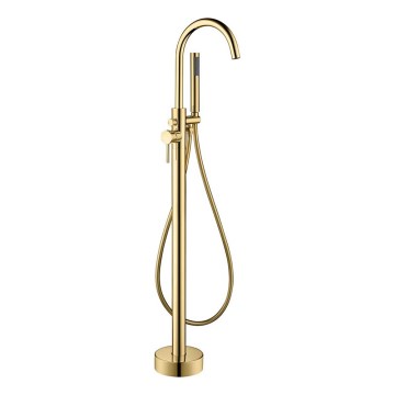 BATH DELUXE 28-114-01-64-00 - Отдельно стоящий гарнитур для ванны со смесителем DRAGOR 116 см блестящая латунь