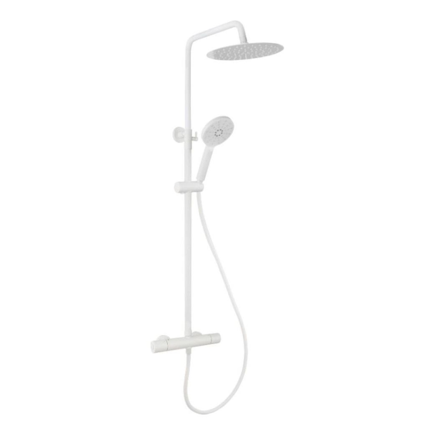 BATH DELUXE 31-120-05-01-00 - Душевой гарнитур с термостатическим смесителем DRAGOR матовый белый