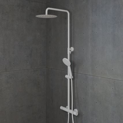 BATH DELUXE 31-120-05-01-00 - Душевой гарнитур с термостатическим смесителем DRAGOR матовый белый